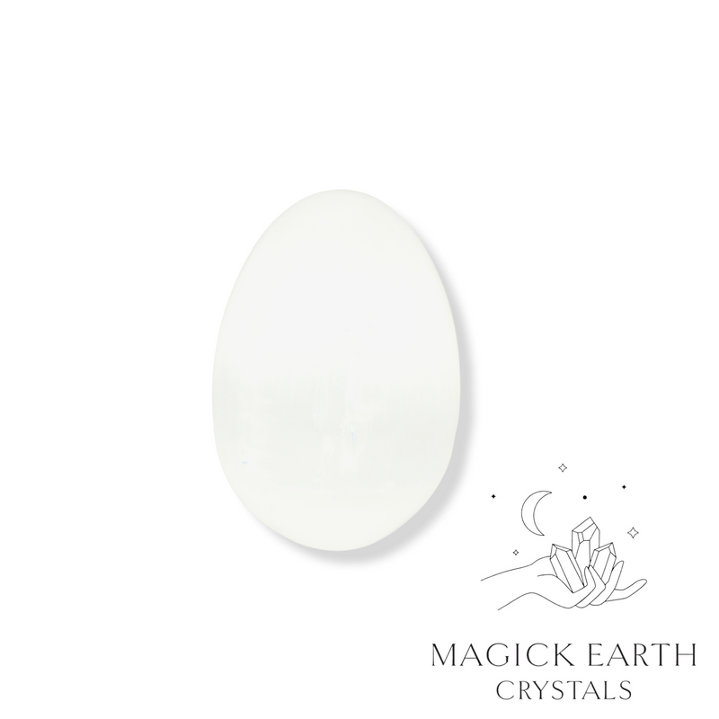 Selenite Crystal Gemstone Egg