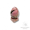 Rhodonite Crystal Gemstone Egg With Stand