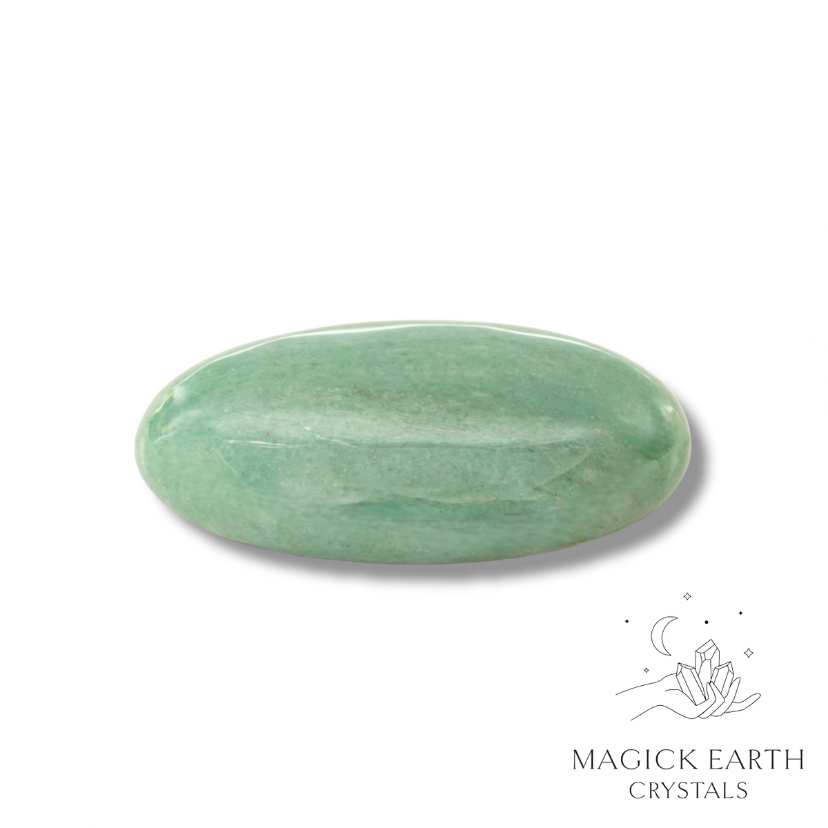 Aventurine Crystal Gemstone Oval Flat Palm Stone Large