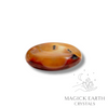 Carnelian Crystal Gemstone Flat Palm Stone Oval Shape