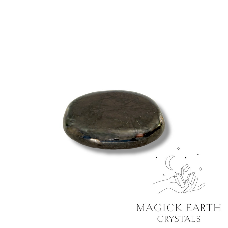 Shungite Crystal Gemstone Flat Palm Stone 