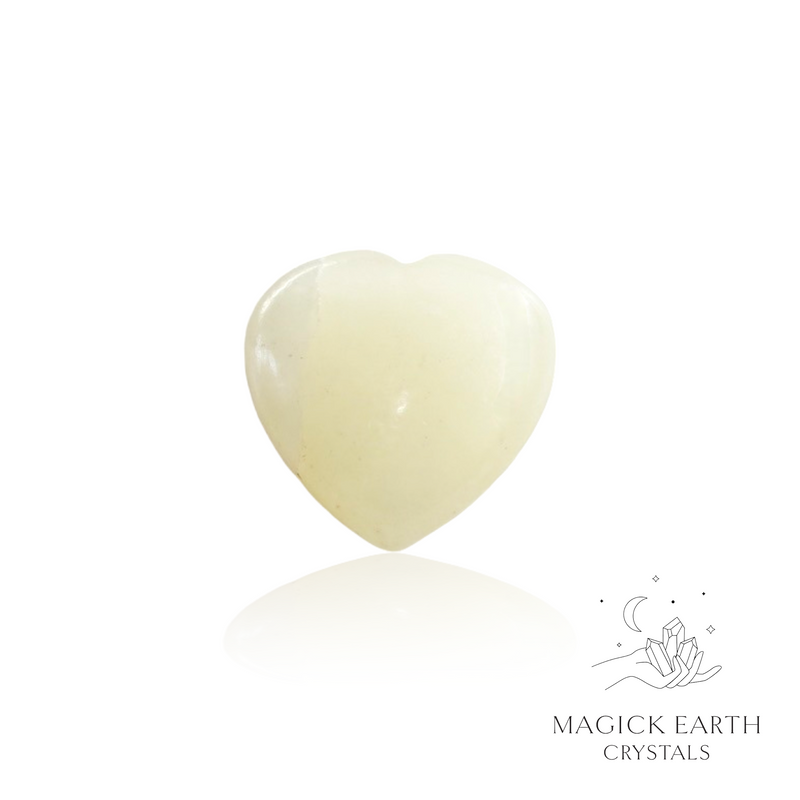 Agate Crystal Gemstone Heart 30mm