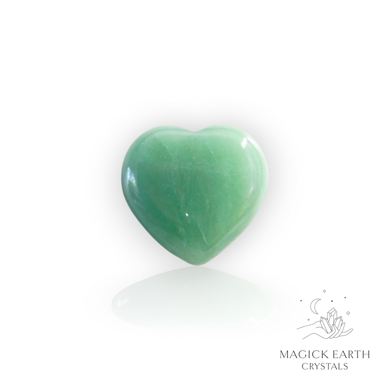 Aventurine crystal Gemstone Heart 30mm