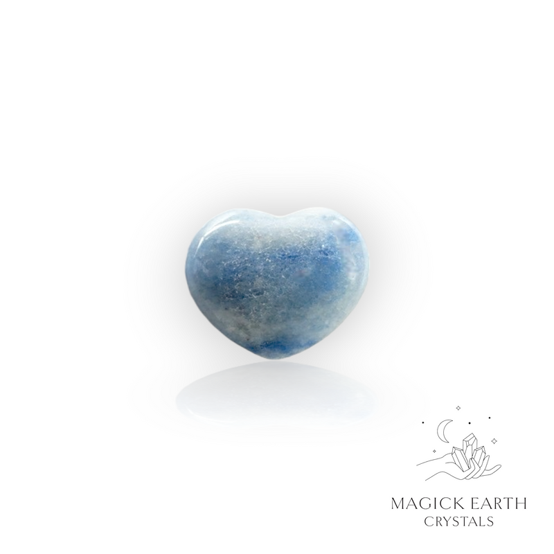 Blue Aventurine Crystal Gemstone Heart 23mm