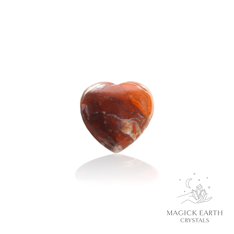 Brecciated Jasper Crystal Gemstone Heart 25mm