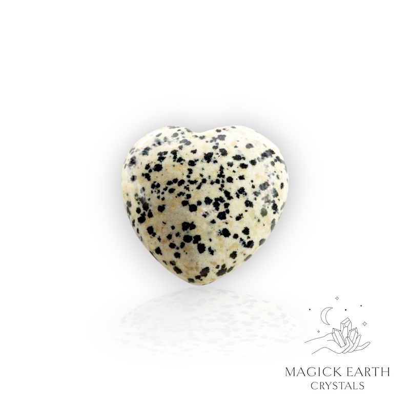 Dalmatian Jasper Crystal Gemstone Heart 45mm