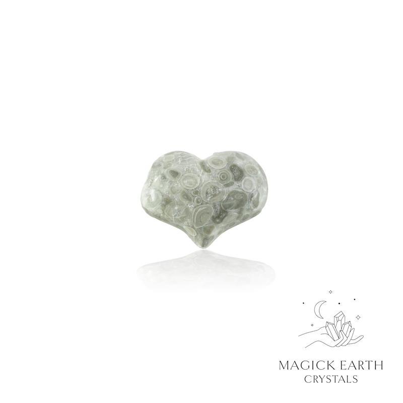 Maifan Stone Crystal Gemstone Funky Heart