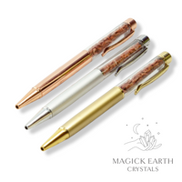 Goldstone Crystal Gemstone Chip Pens