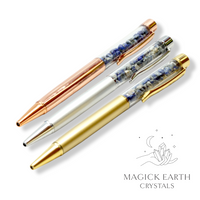 Lapis Lazuli Crystal Gemstone Chip Pens