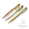 Peridot Crystal Gemstone Chip Pens