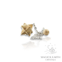 Picture Jasper Merkaba  Pendulum For Ancient Earth Wisdom