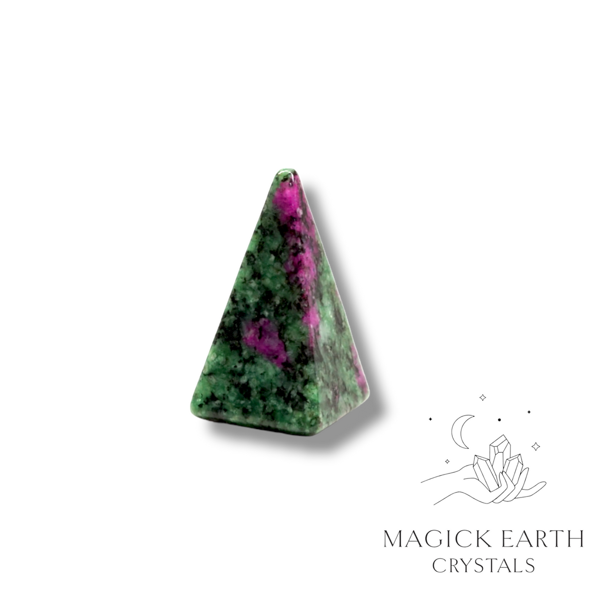 Ruby Zoisite Crystal Gemstone Tiny Pyramid