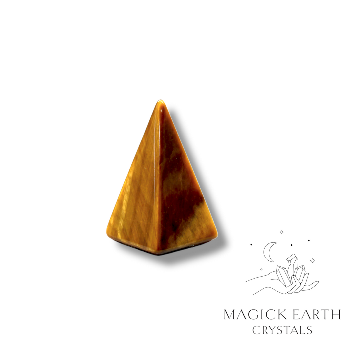 Tiger Eye Crystal Gemstone Tiny Pyramid