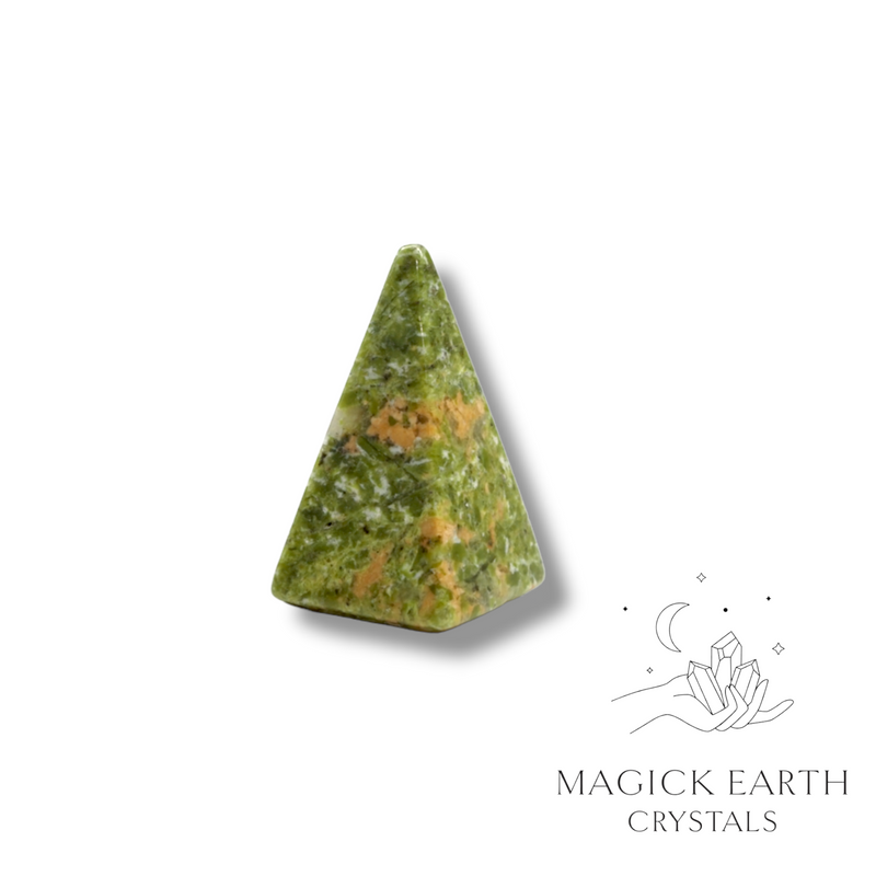 Unakite Crystal Gemstone Tiny Pyramid