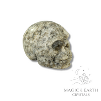 Sesame JasperCrystal Gemstone Carved Skull Left View