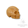 Jasper Crystal Gemstone Carved Skull Left View