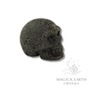 Lava Crystal Gemstone Carved Skull Left View