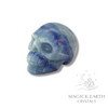 Blue Aventurine Crystal Gemstone Carved Skull Right View