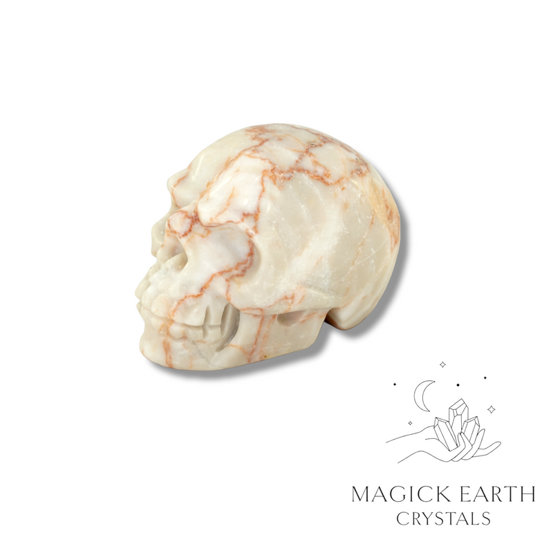 Jasper Crystal Gemstone Carved Skull Right View