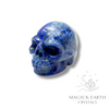 Lapis Lazuli Crystal Gemstone Carved Skull Right View