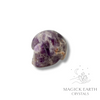 Amethyst Crystal Gemstone Carved Tiny  Skull Right View