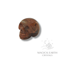 Mahogany Obsidian Crystal Gemstone Carved Tiny  Skull Right View