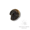 Tiger Eye Crystal Gemstone Carved Tiny  Skull Right View