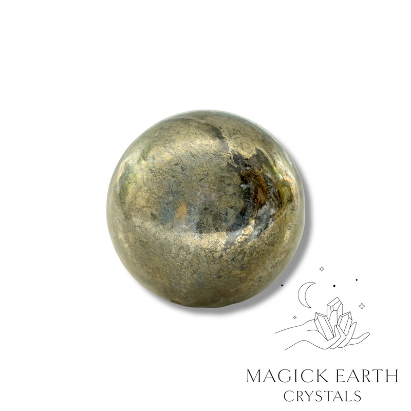 Iron Pyrite Gemstone Sphere Crystal Ball 