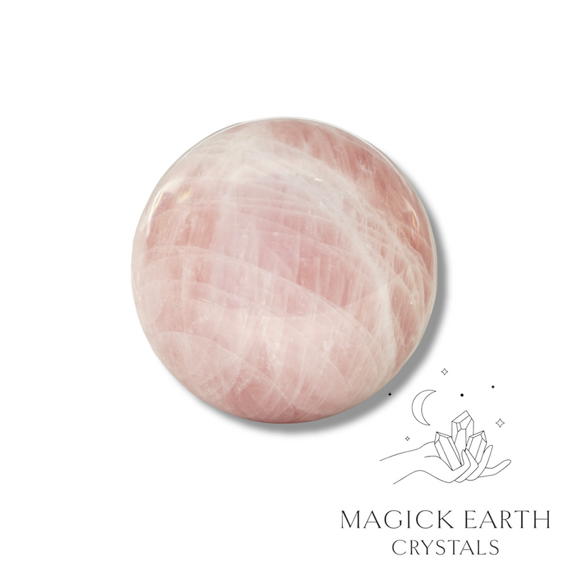 Rose Quartz Gemstone Crystal Ball Sphere