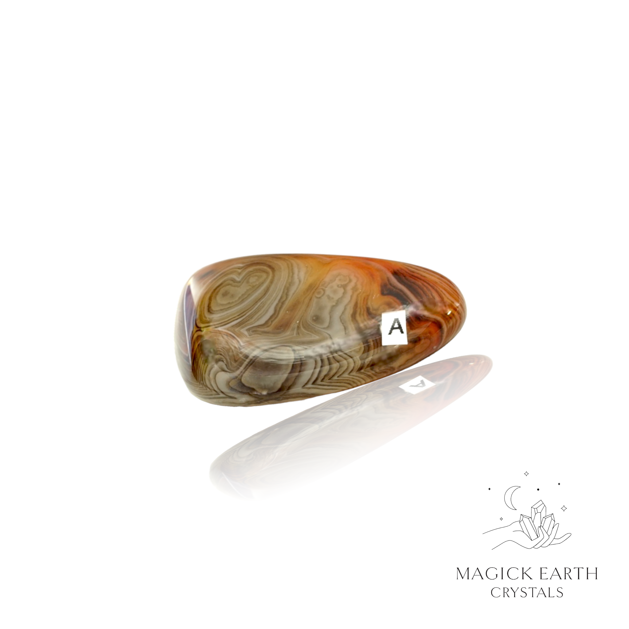 Natural Agate crystal freeform medium variant a