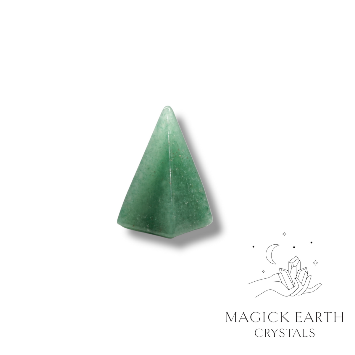 Natural Aventurine crystal mini pyramid tall