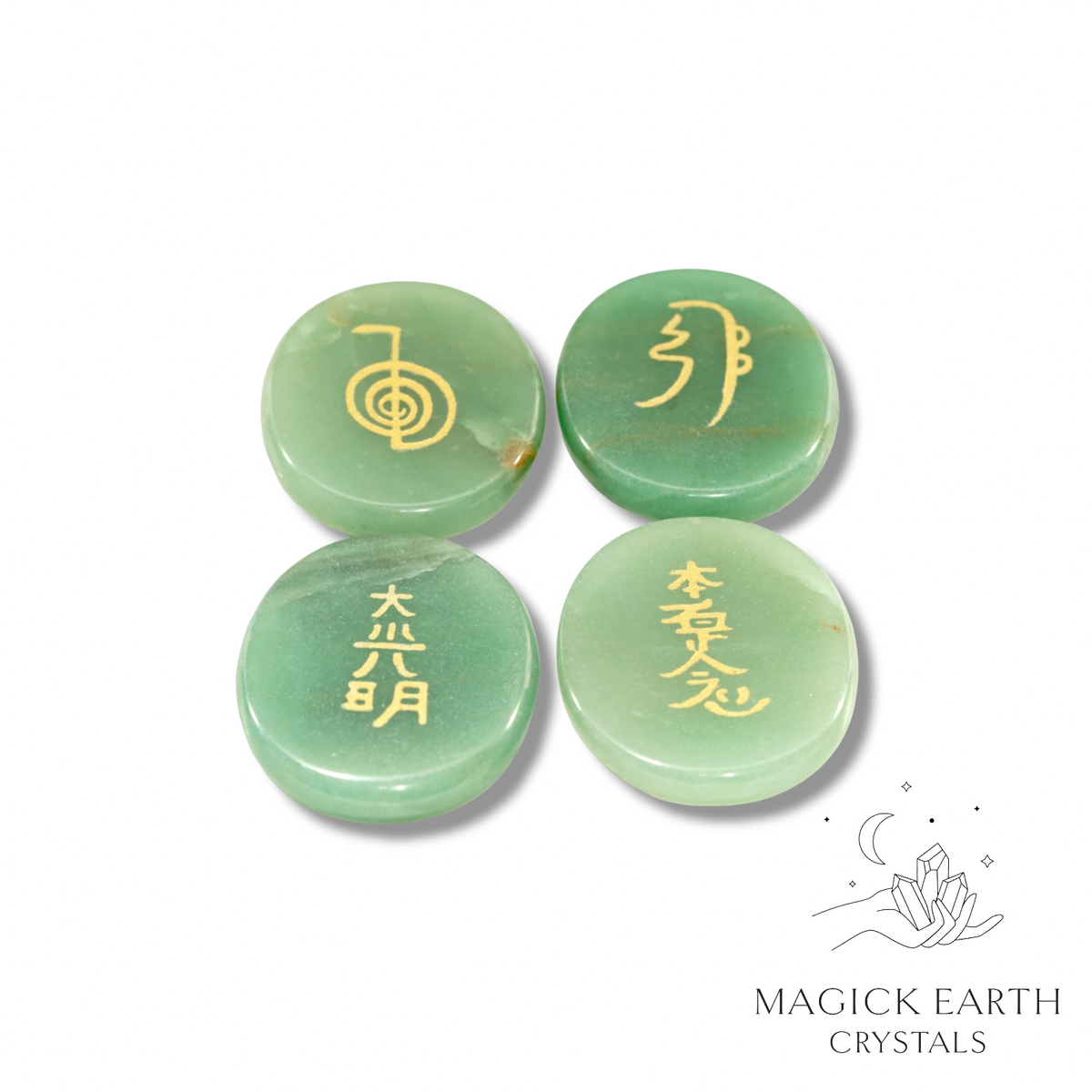 Natural Aventurine crystal Reiki massage stones