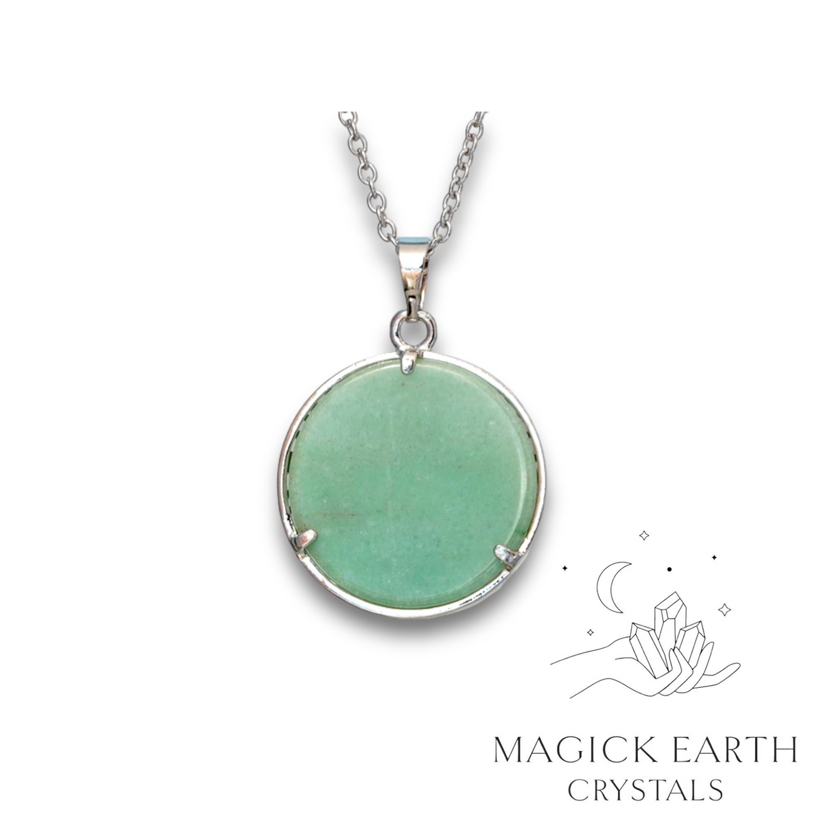 Natural Aventurine tree of life pendant view b