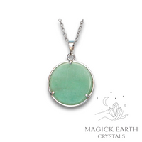 Natural Aventurine tree of life pendant view b