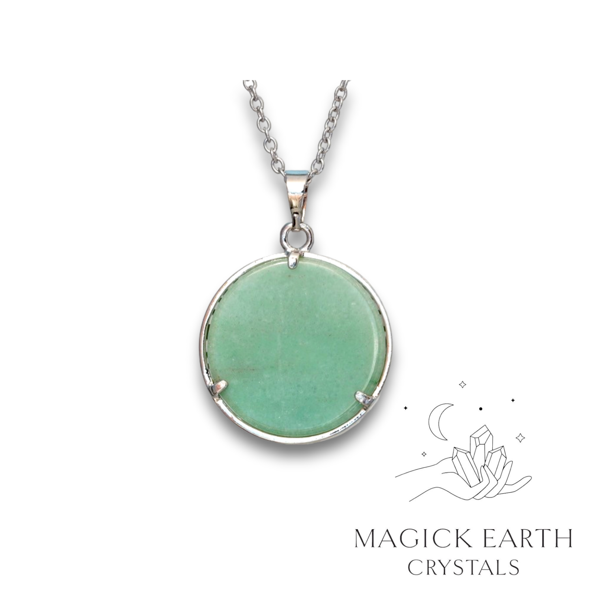 Natural Aventurine tree of life pendant view b