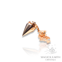 Brass Flat Cone Pendulum With Rose Gold Finish