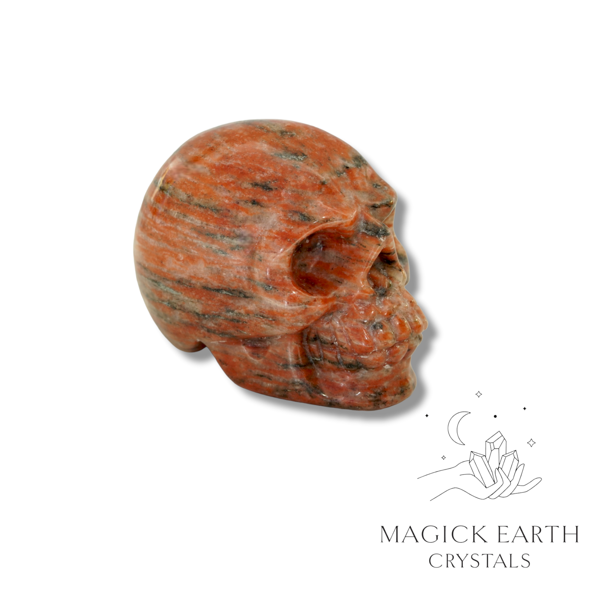 Brecciated Jasper skull right view