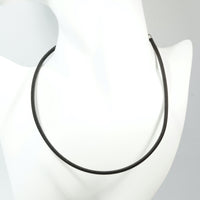 Chocolate silk necklace cord view b
