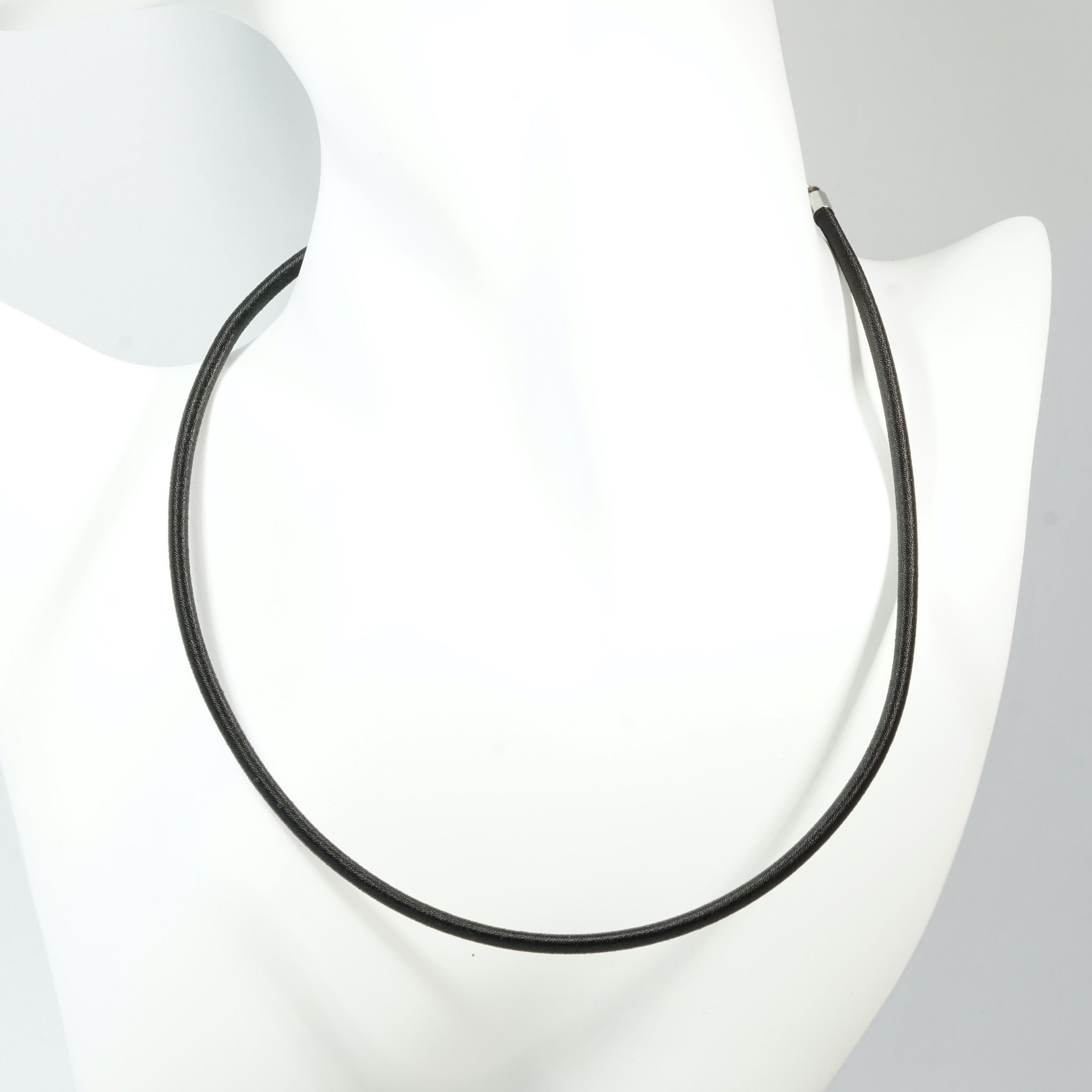 Chocolate silk necklace cord view b