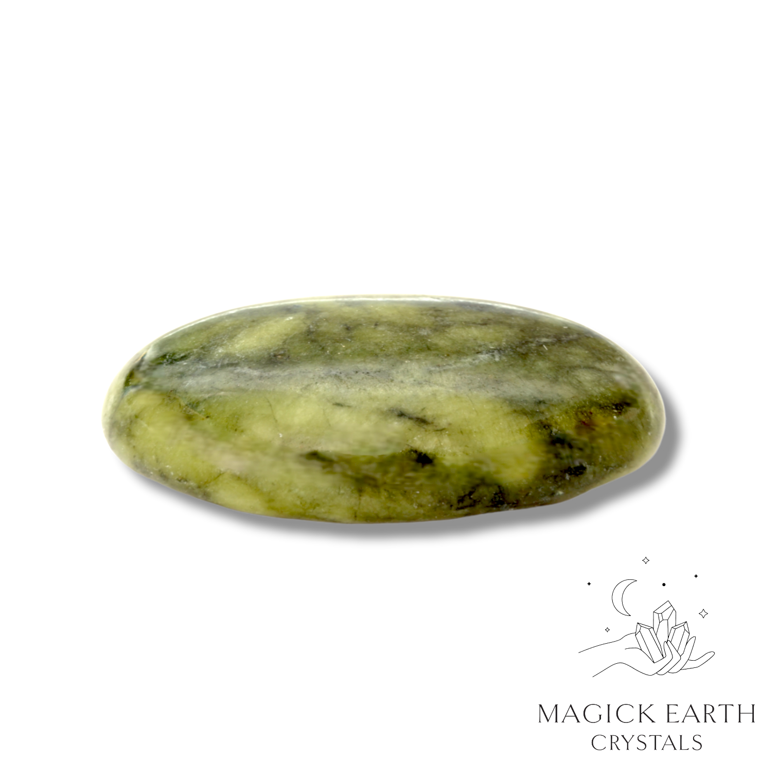 Dark Jade Massage Stone For Abundant Harmony