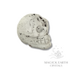  Electroplated Druzy Skull with Platinum Finish for Amplified Insight