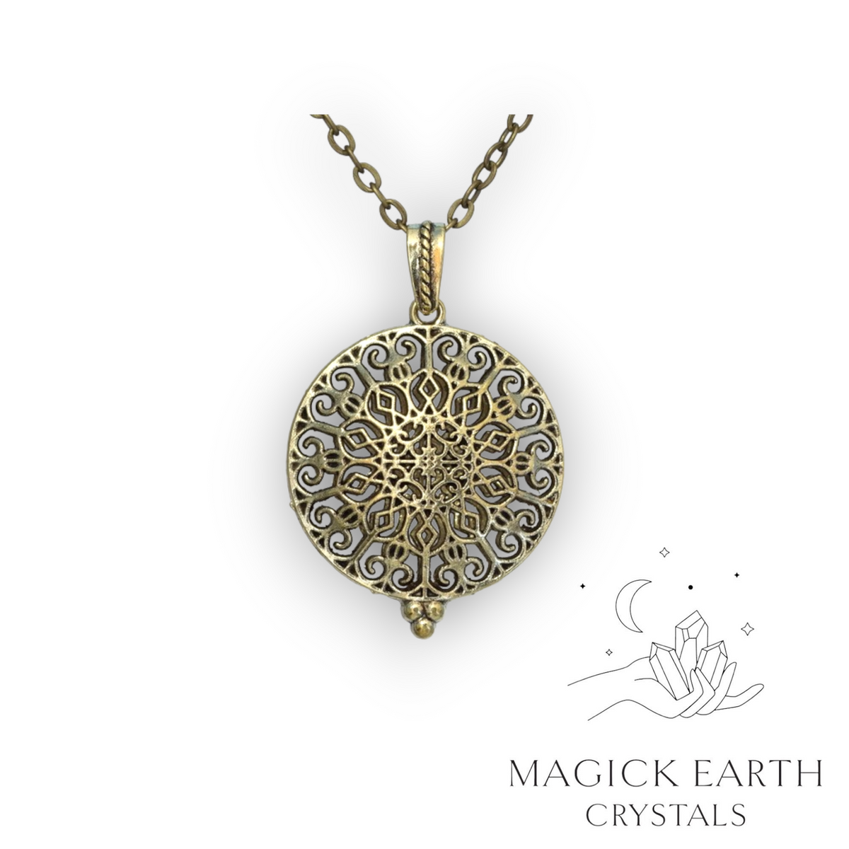 Filigree diffuser pendant view a