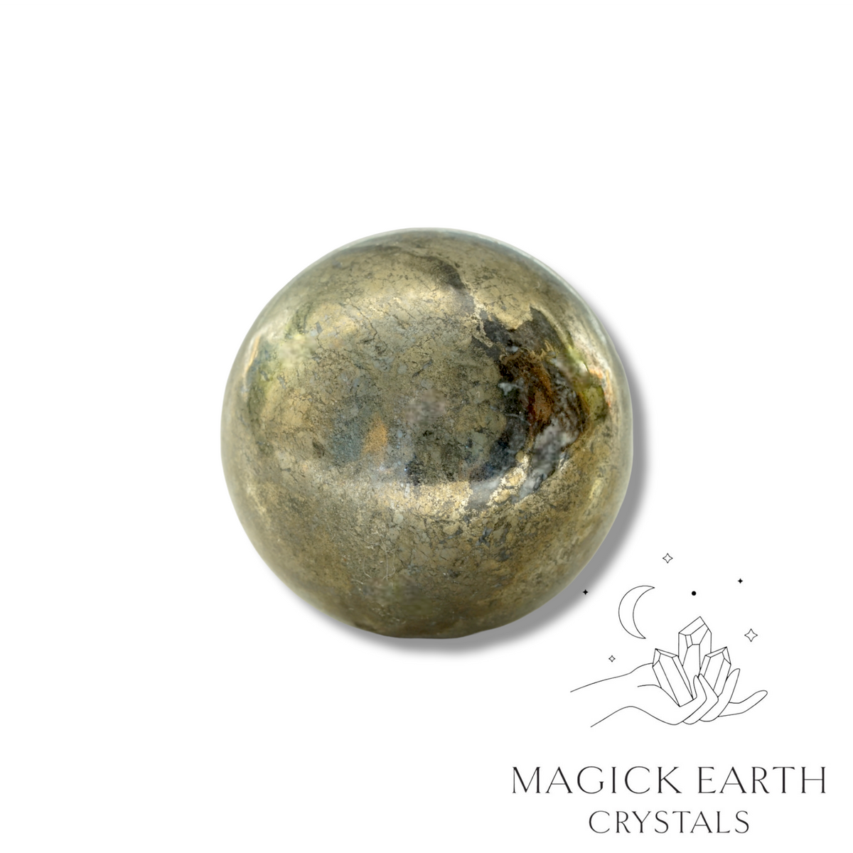 Natural Iron Pyrite crystal sphere 
