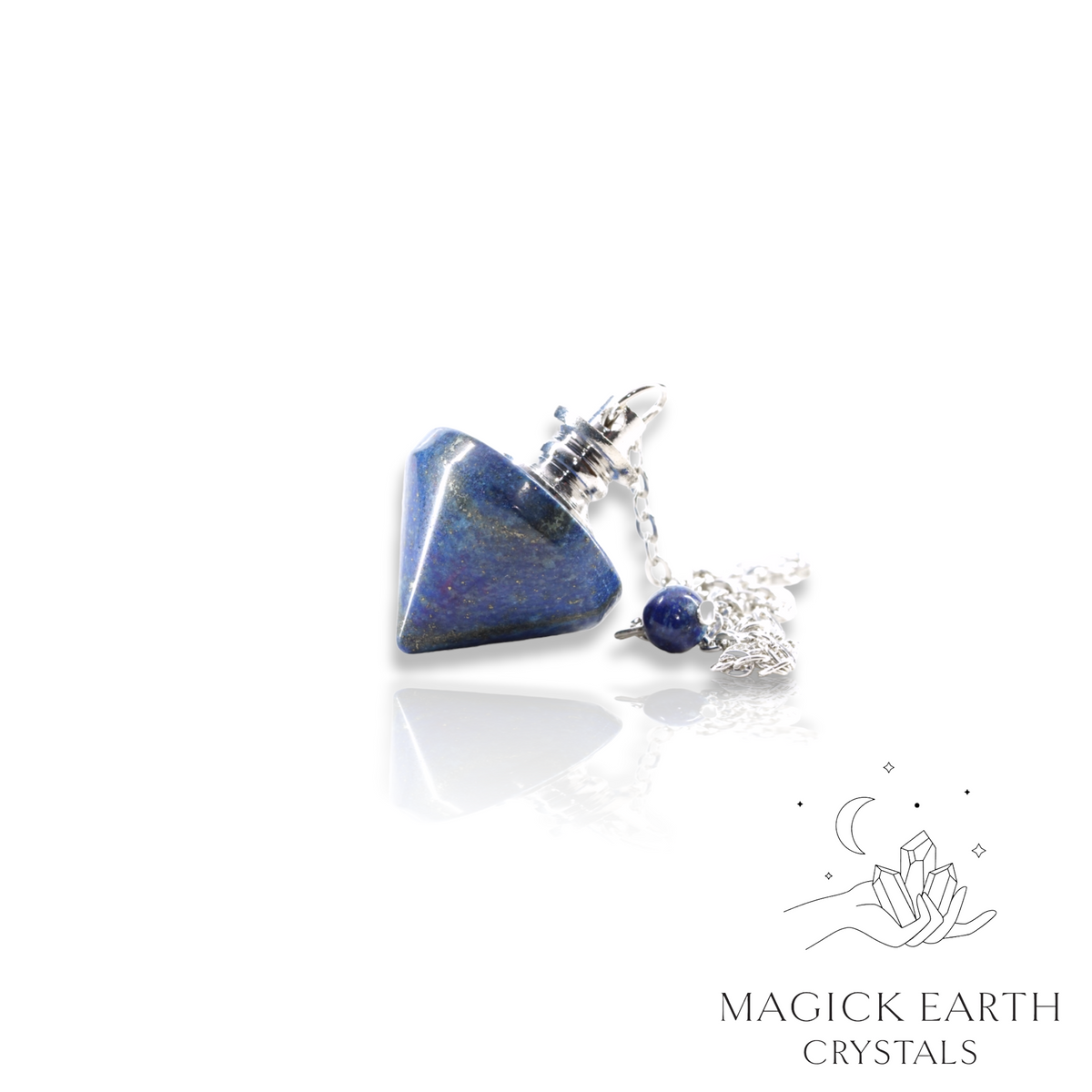 Natural Lapis Lazuli pinnacle crystal pendulum  