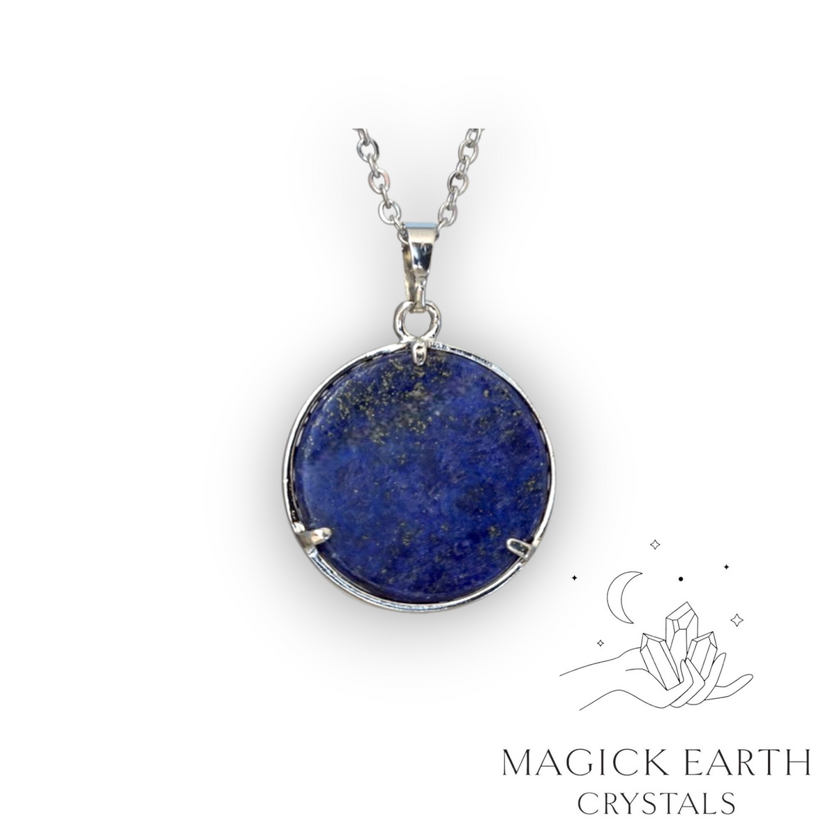 Natural Lapis Lazuli tree of life pendant view b