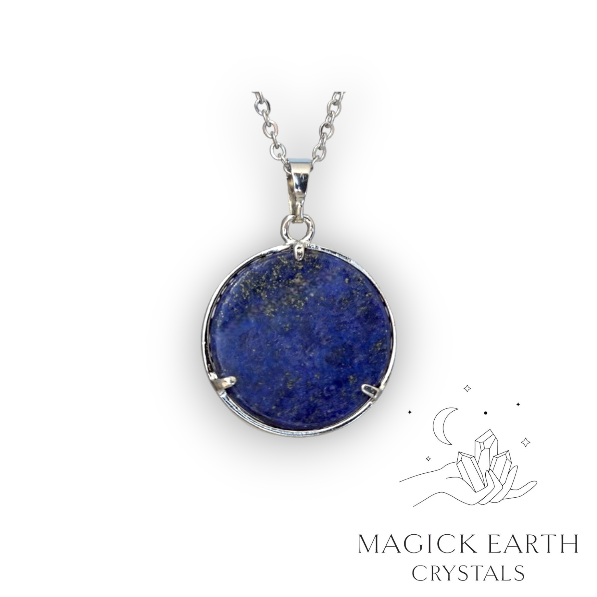 Natural Lapis Lazuli tree of life pendant view b