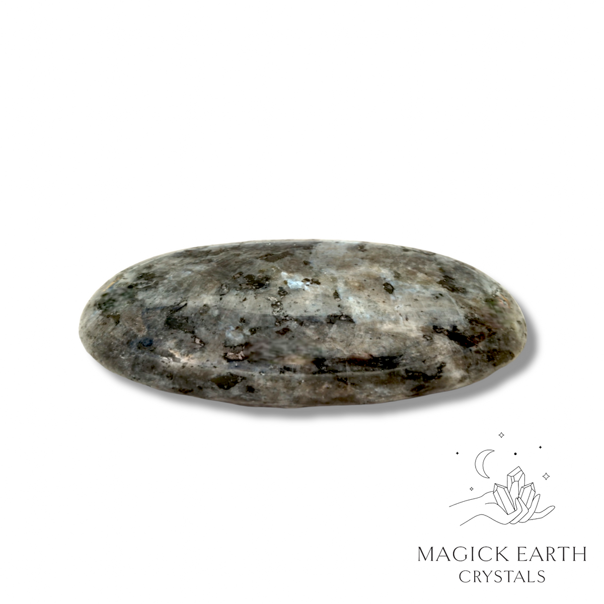 Larvikite Oval Massage Stone  For Sharp Discernment