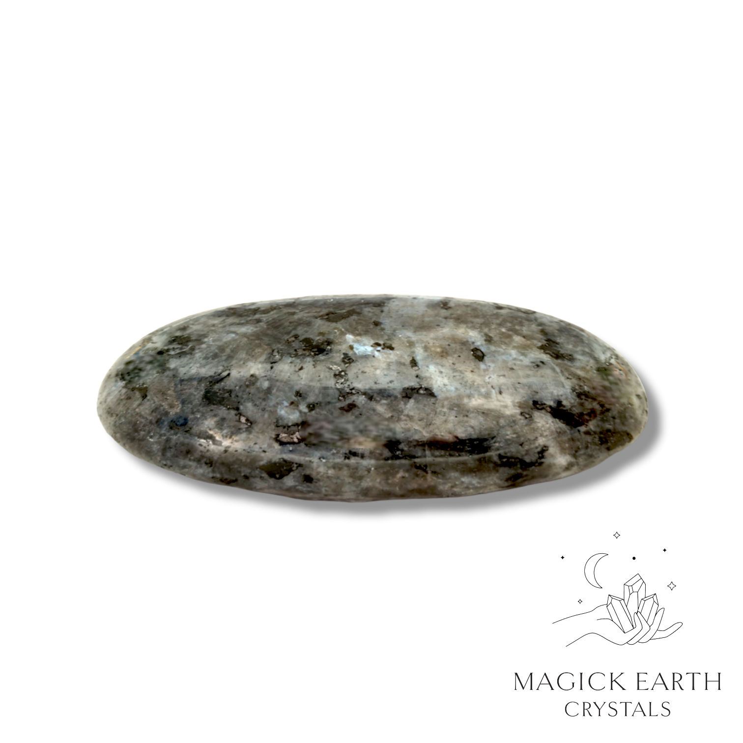 Larvikite Oval Massage Stone  For Sharp Discernment