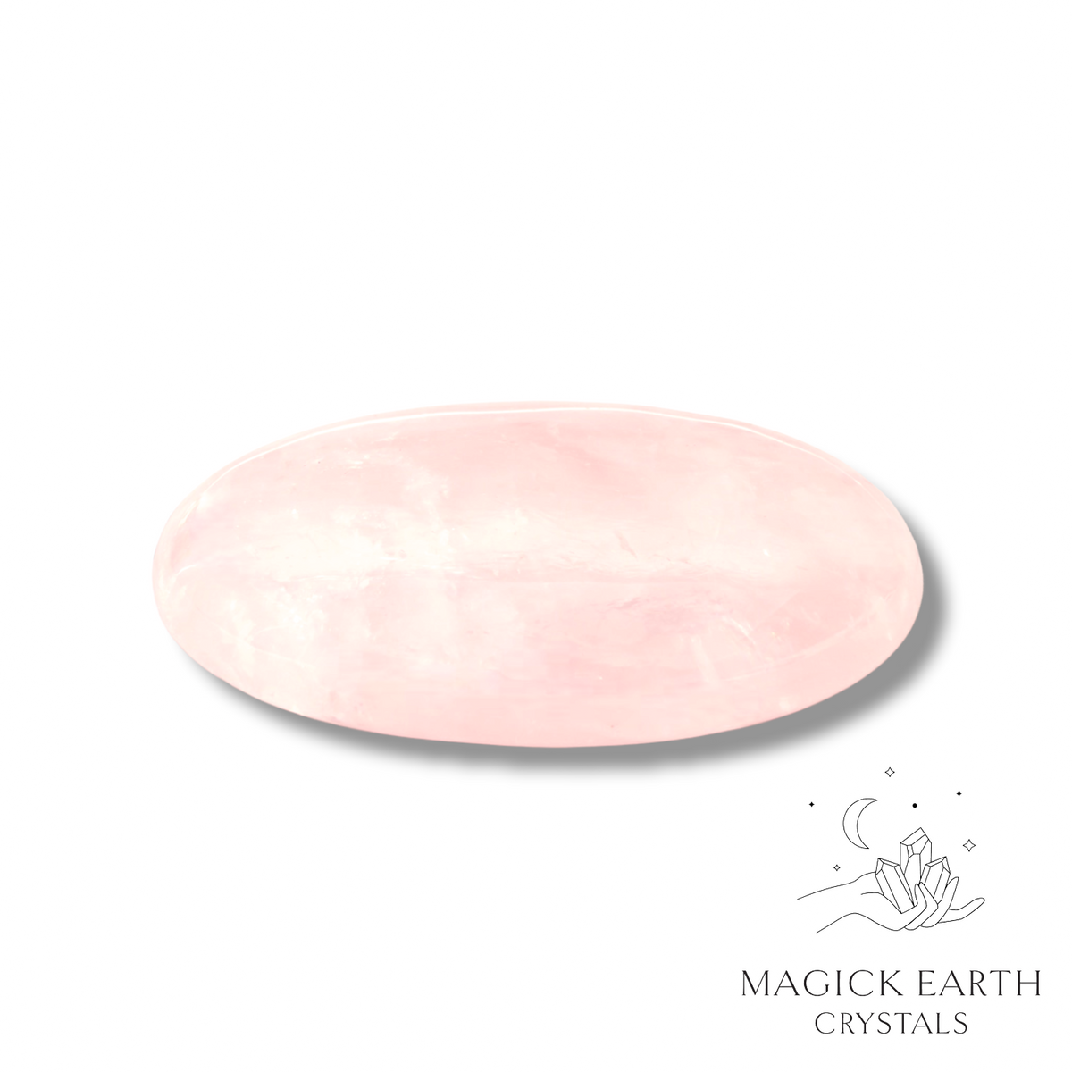 Natural Rose Quartz crystal massage stone