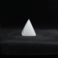  Natural Selenite crystal pyramid view b